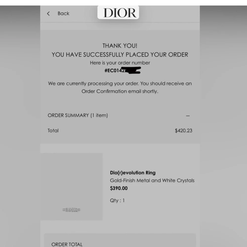 DIOR RING - Picture 7 of 8